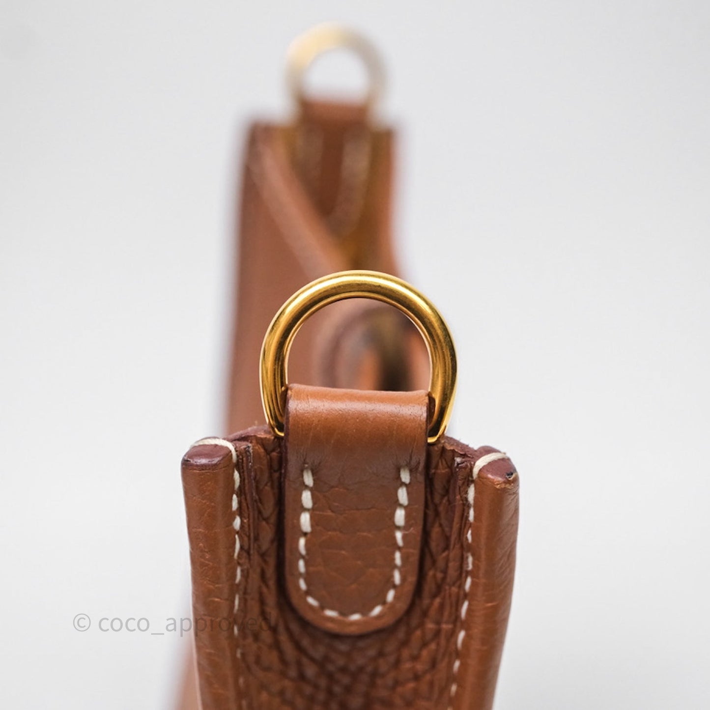 Hermès Mini Evelyne 16 Gold Clemence Gold Hardware