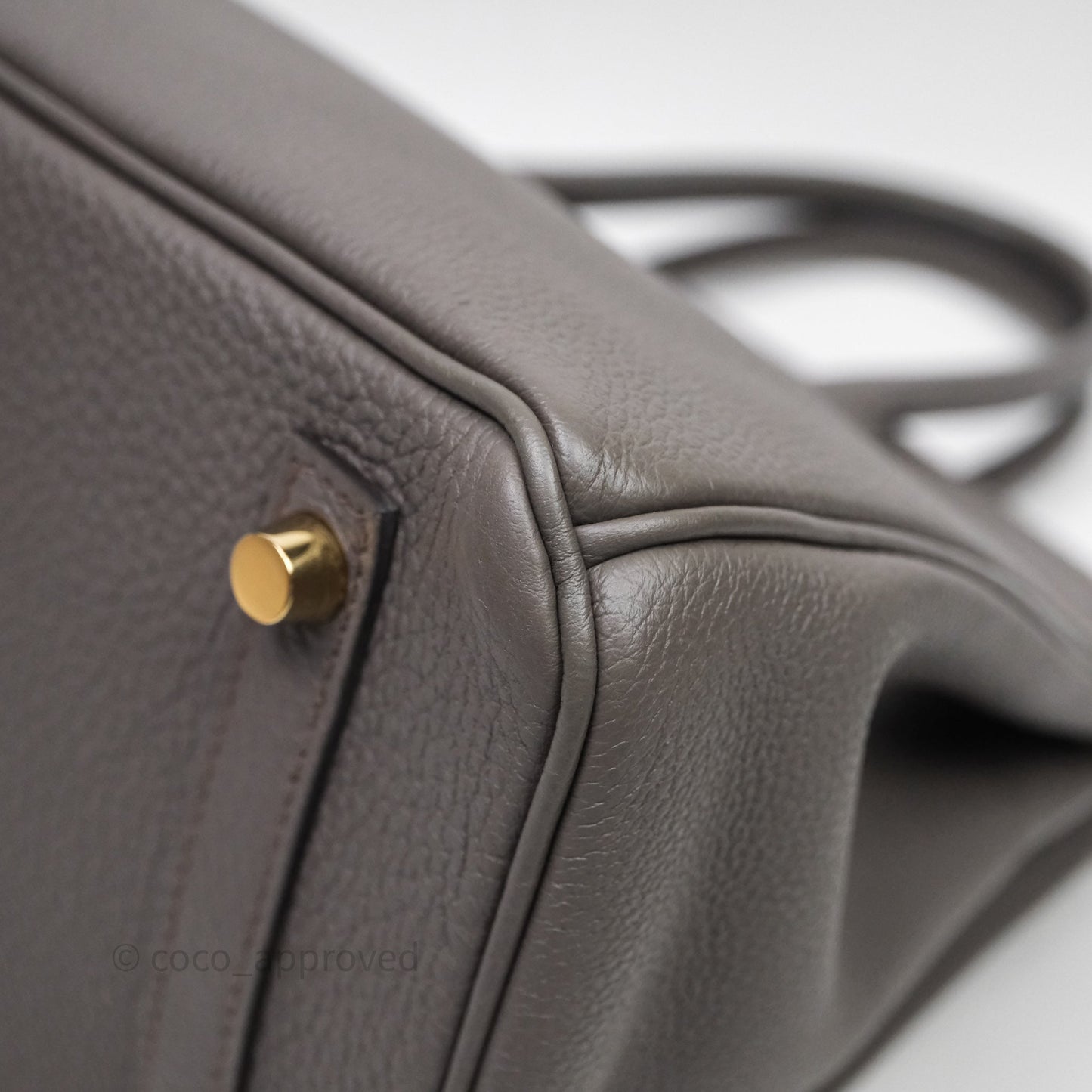 Hermès Birkin 30 Gris Asphalte Togo Gold Hardware