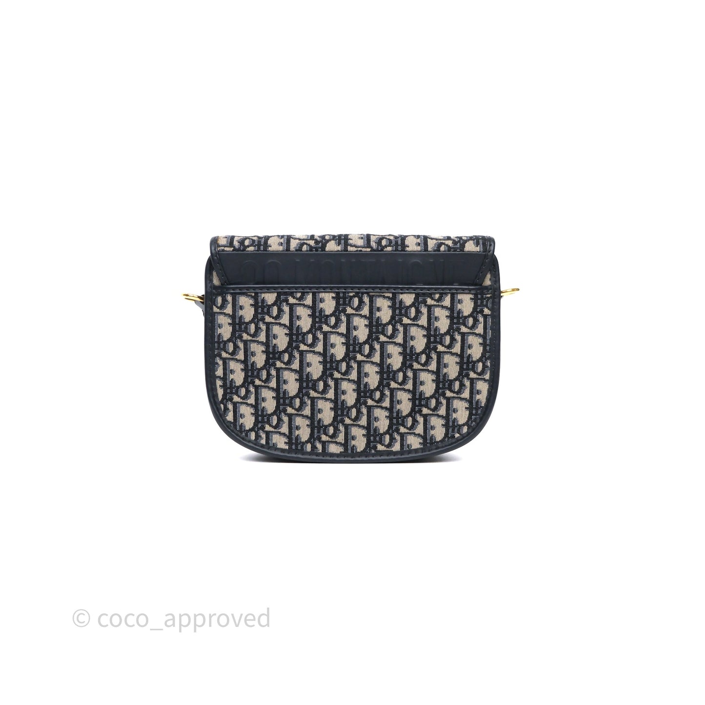 Christian Dior Medium Bobby Bag Blue Oblique Jacquard Canvas
