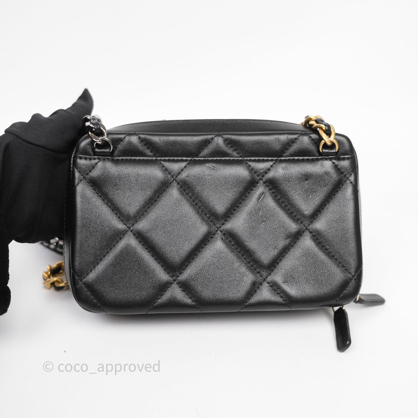 Chanel 19 Camera Bag Black Lambskin Mixed Hardware