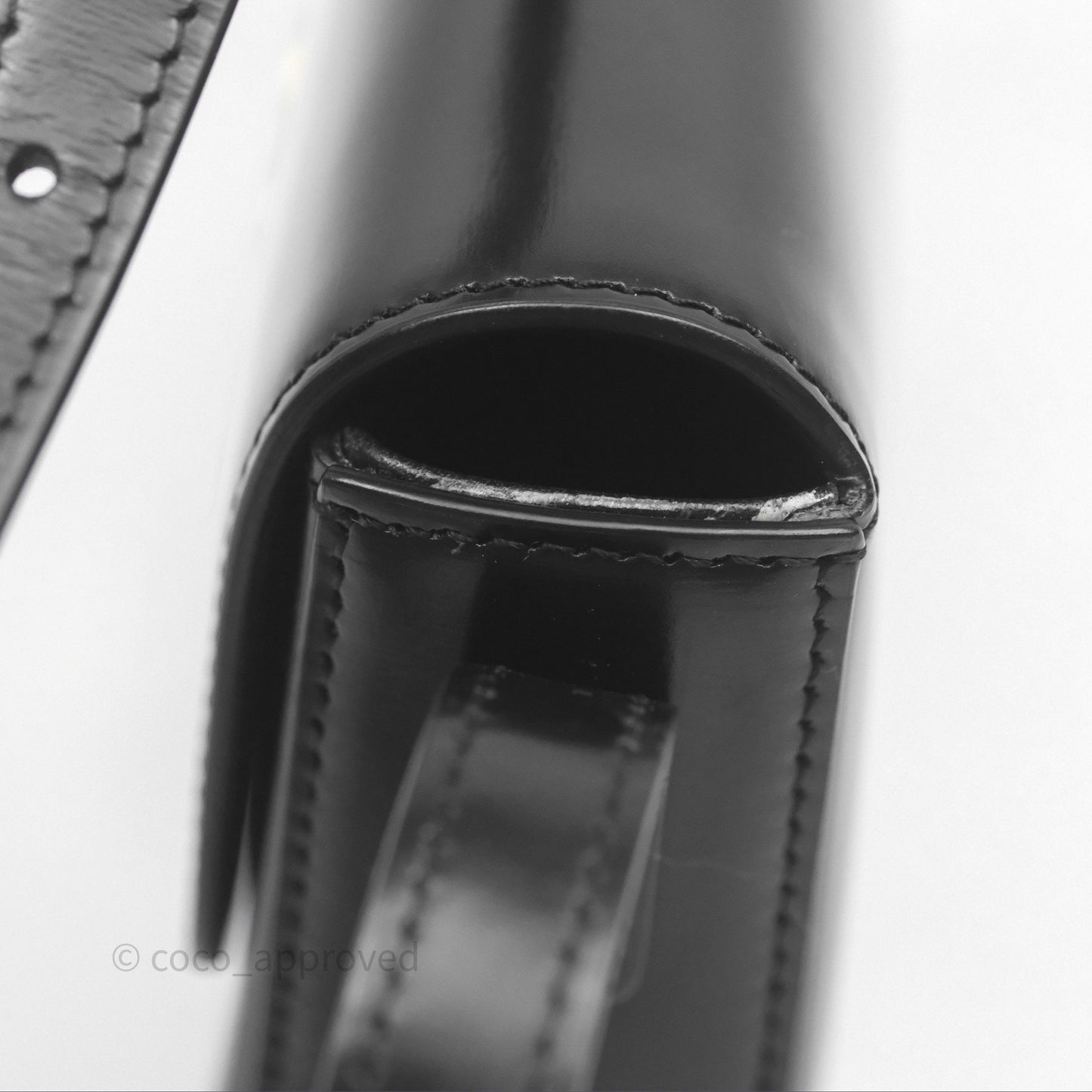Celine Triomphe Shoulder Bag Black Calfskin