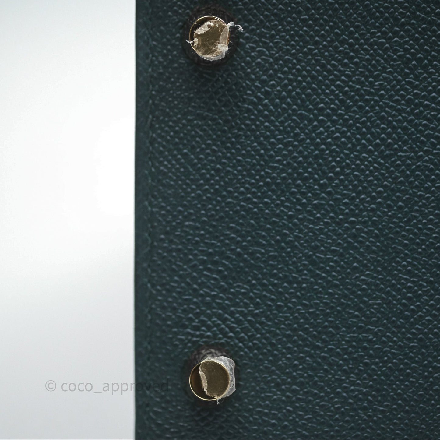 Hermès Kelly 28 Sellier Vert Cypres 6O Epsom Gold Hardware