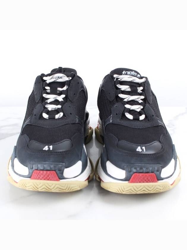 Luxury Balenciaga Triple S sneakers black red 41 260