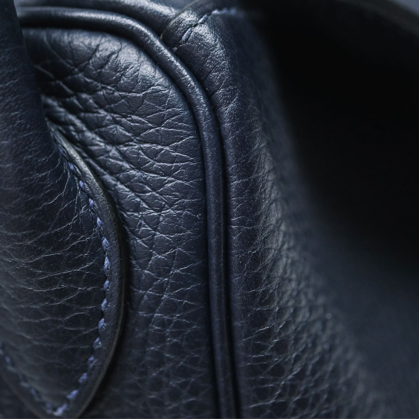 Hermès Lindy 26 Bleu Nuit 2Z Clemence Palladium Hardware