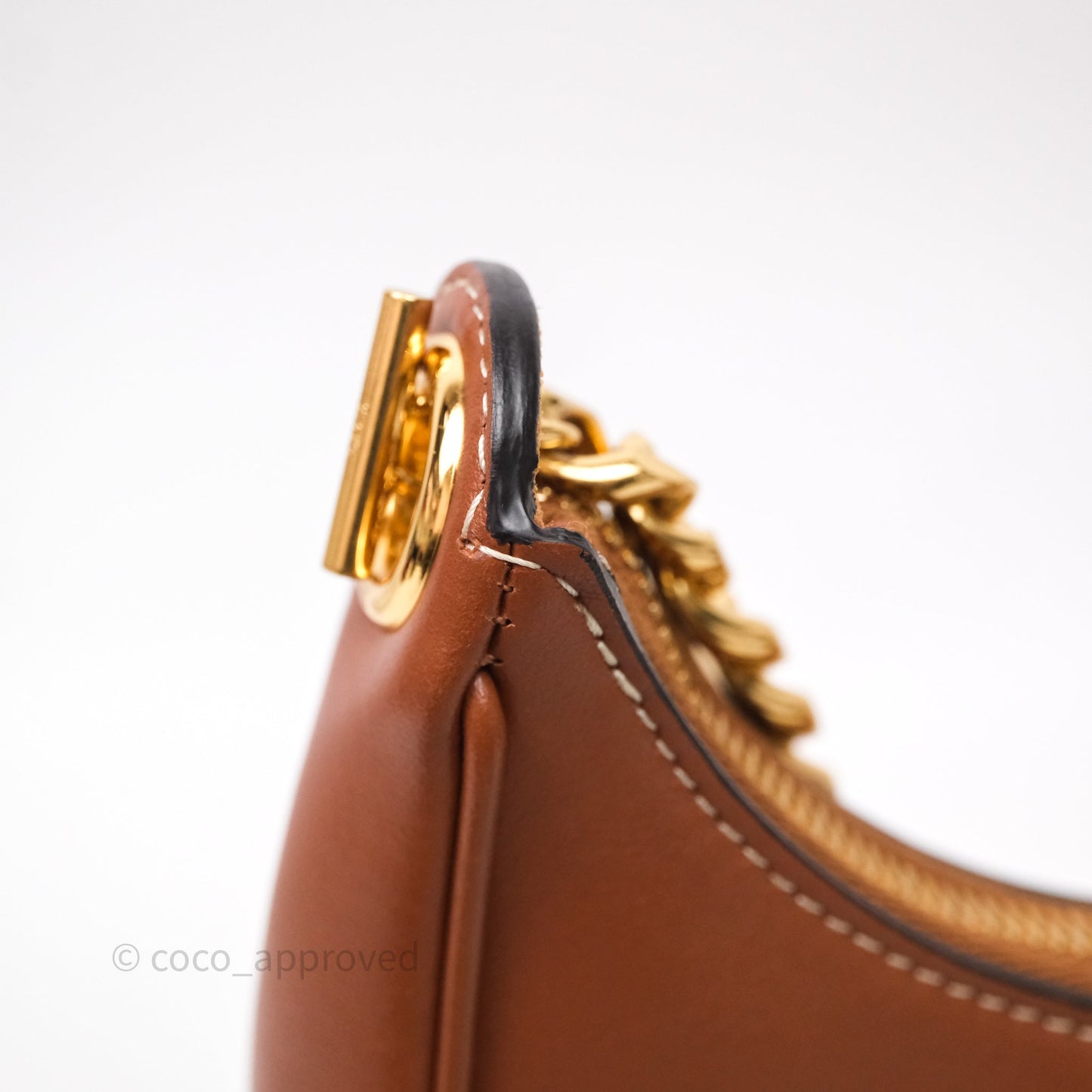 Celine Medium Ava Chain Bag Calfskin Tan