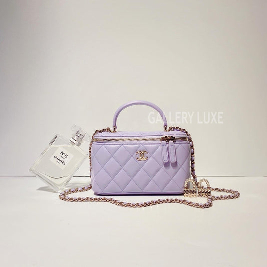 No.3372-Chanel Timeless Classic Handle Vanity With Chain (Brand New / 全新)