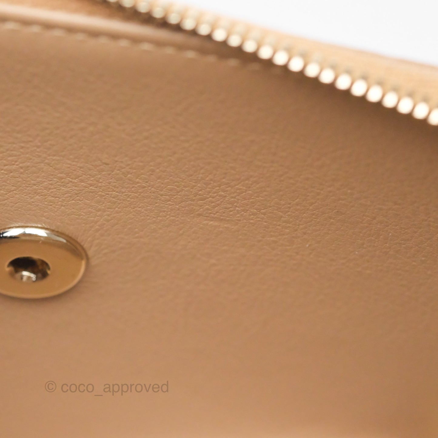 Chanel Quilted Medium Business Affinity Flap Dark Beige Caviar Gold Hardware