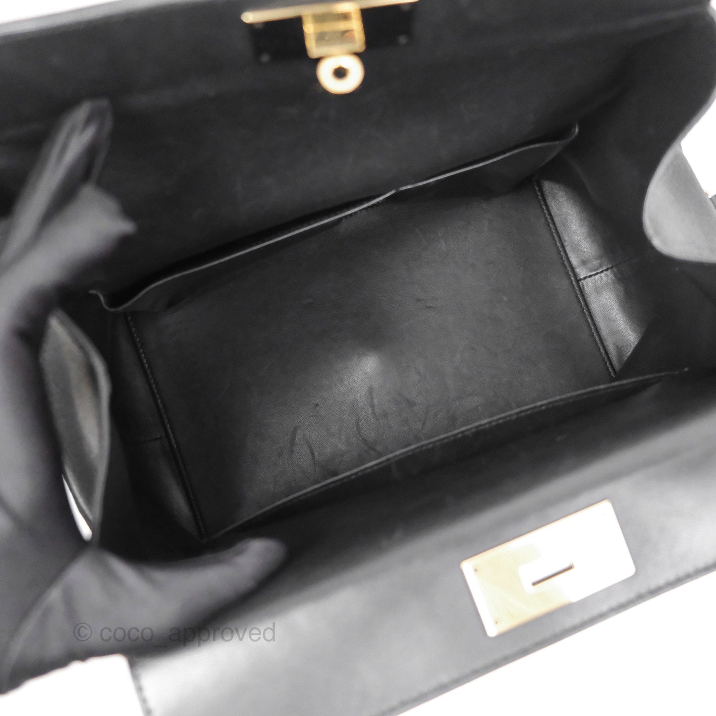 Hermès ToolBox 26 Noir 89 Taurillon Novillo Gold Hardware