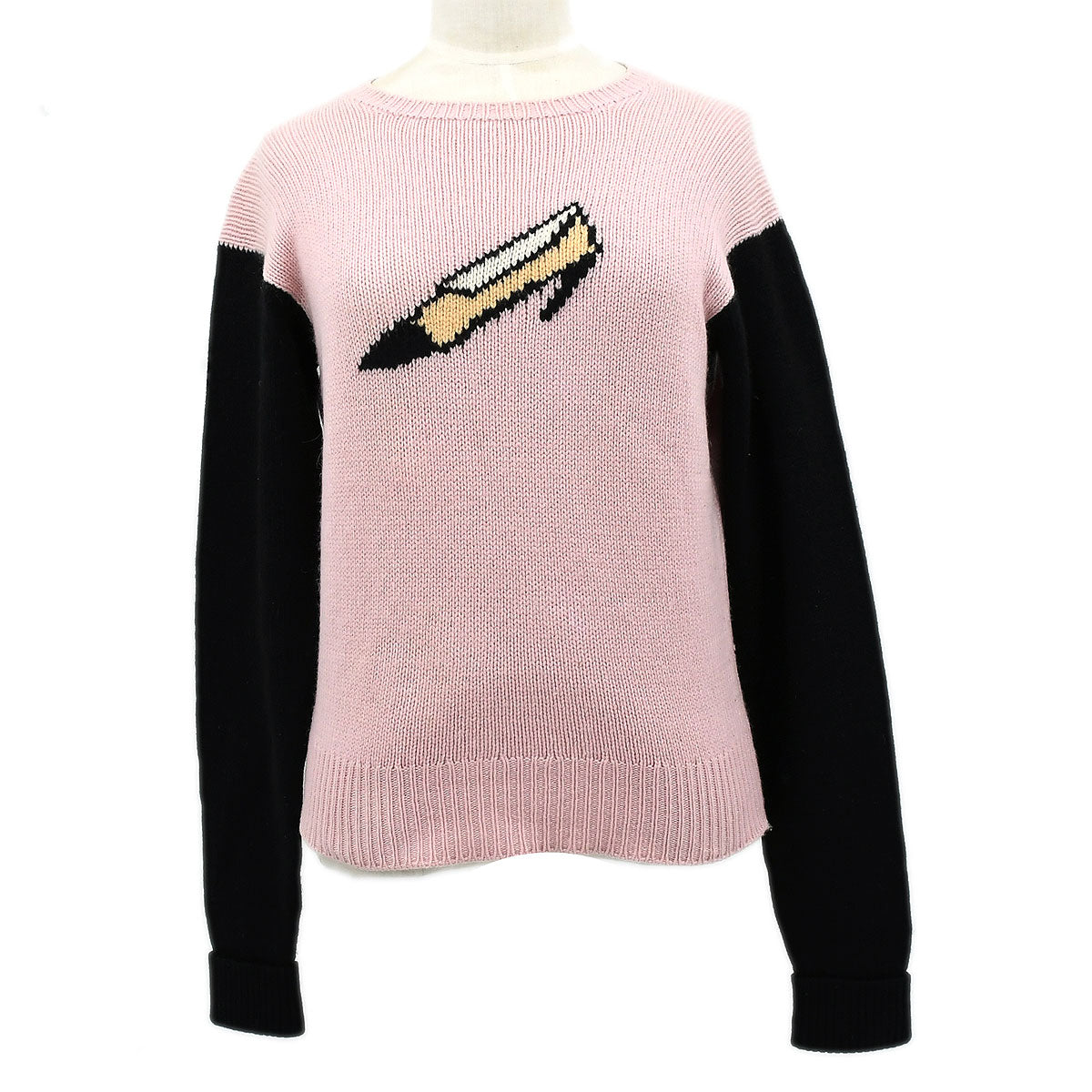Luxury Chanel 1995 Fall shoe-motif cashmere jumper