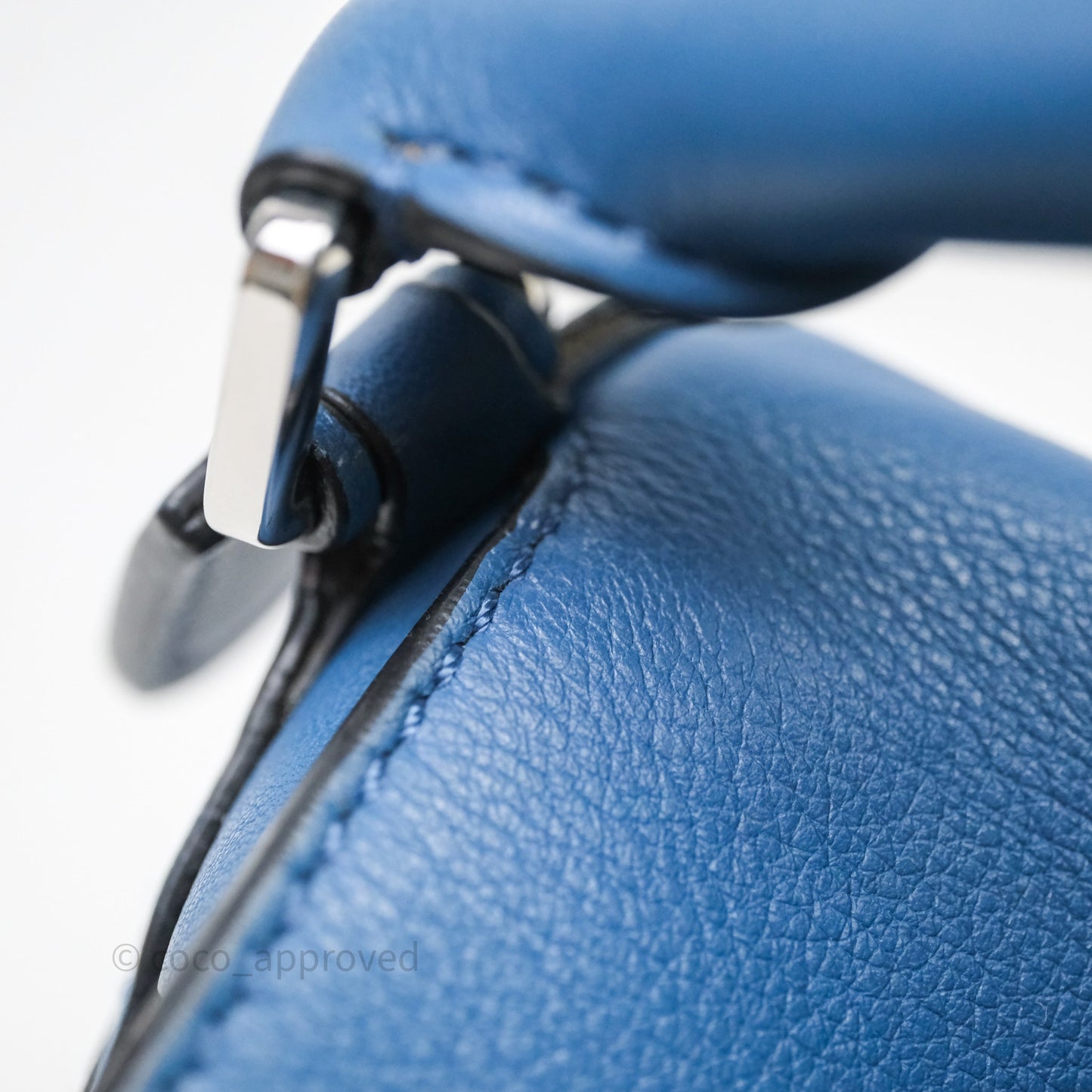 Loewe Mini Puzzle Bag Blue Calfskin