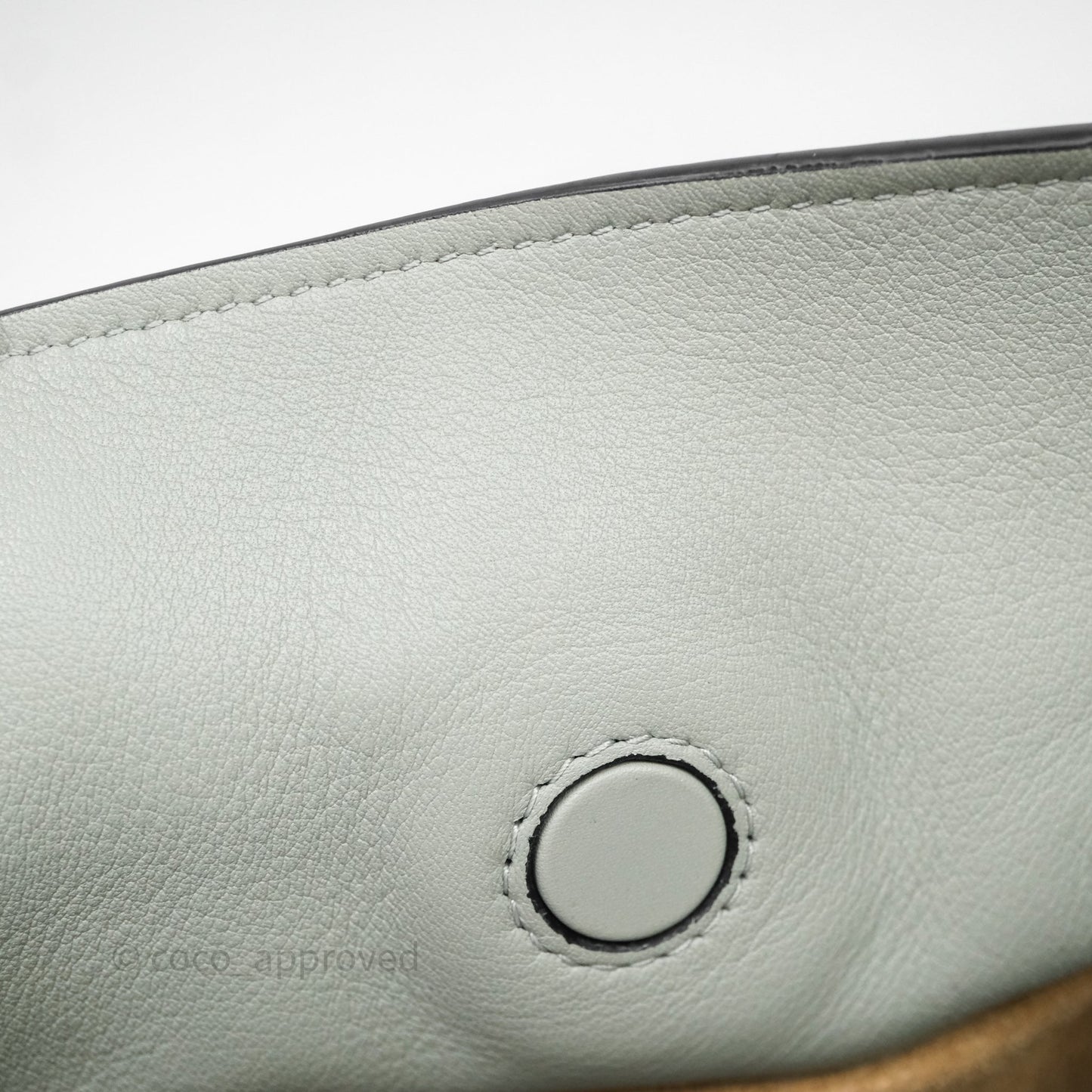 Loewe Flamenco Mini Clutch Bag Calfskin Green