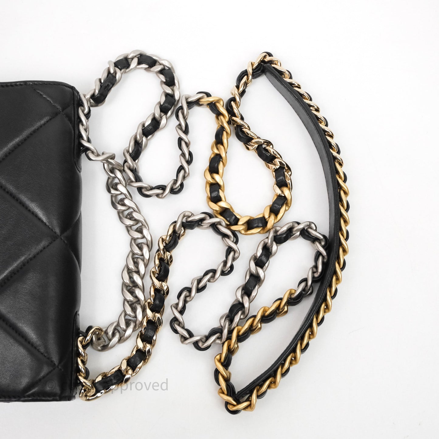 Chanel 19 Wallet on Chain WOC Black Mixed Hardware