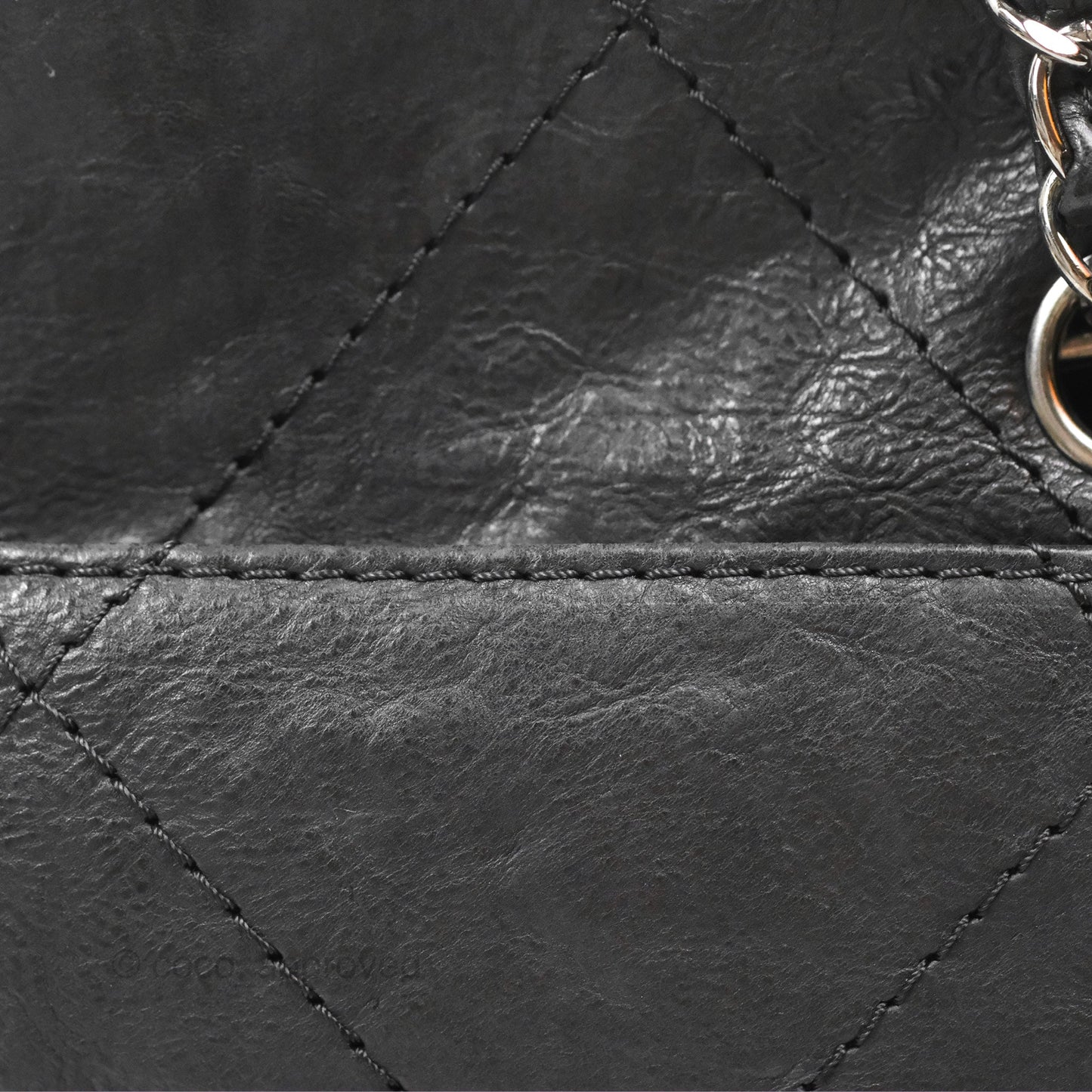 Chanel Large Hamptons Shopping Tote Black Washed Calfskin