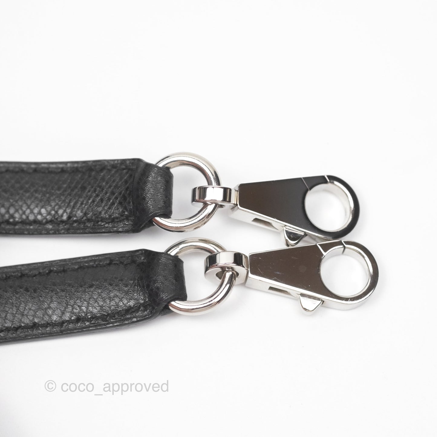 Hermès Vintage Kelly 28 Sellier Noir 89 Courchevel Palladium Hardware