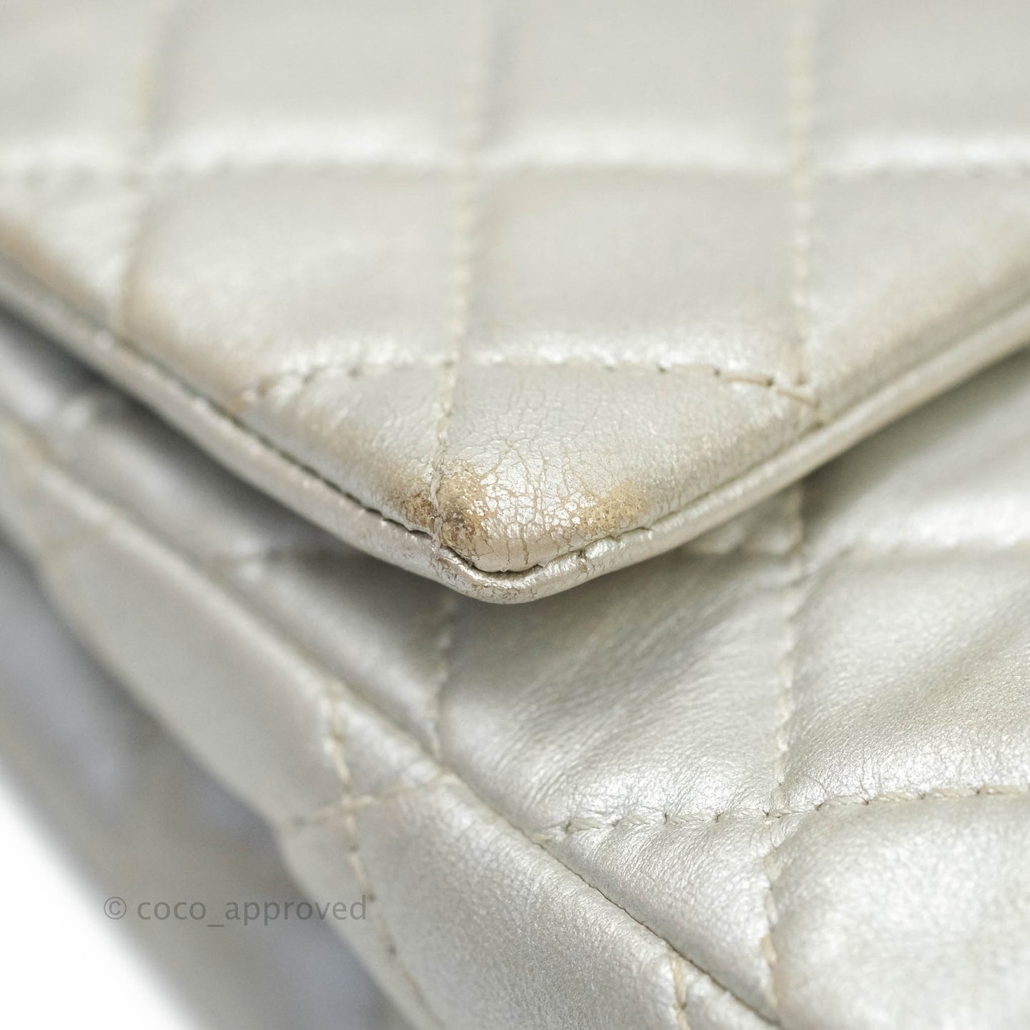 Chanel Reissue 226 Silver Calfskin Silver Hardware