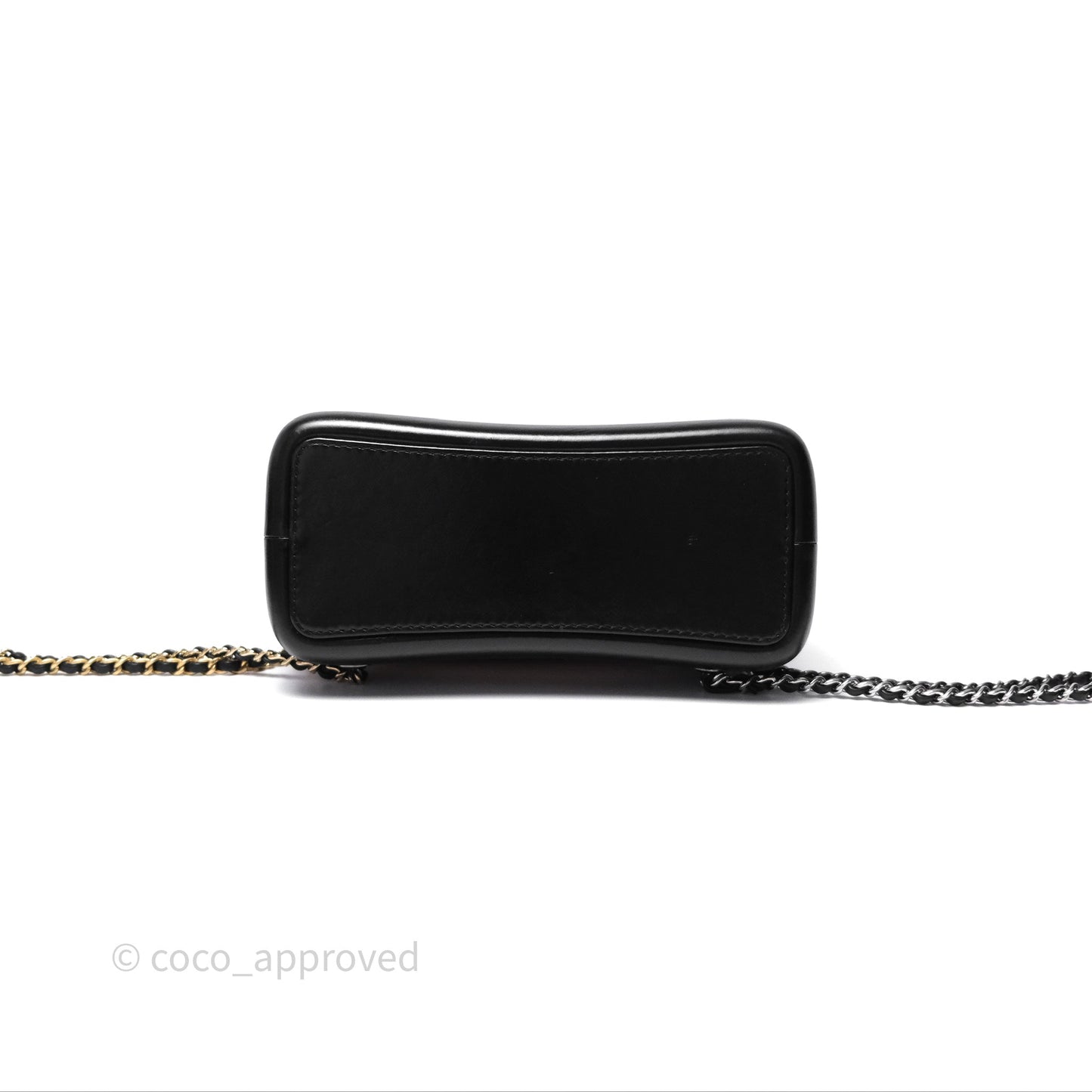 Chanel Small Gabrielle Backpack Beige Black Aged Calfskin