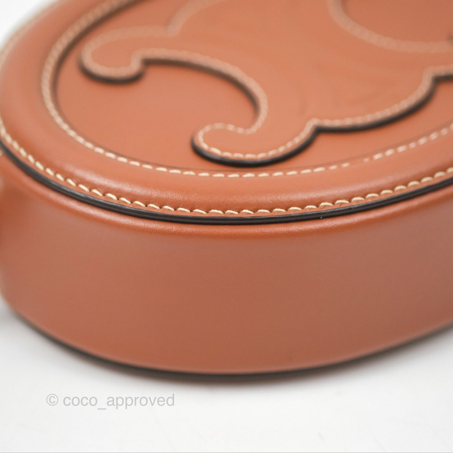 Celine Oval Bag Cuir Triomphe Tan Calfskin