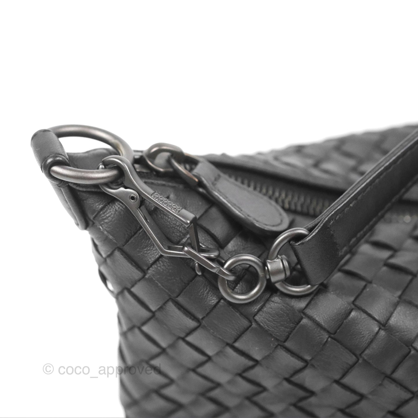 Bottega Veneta Shoulder Bag Black Nappa Intrecciato