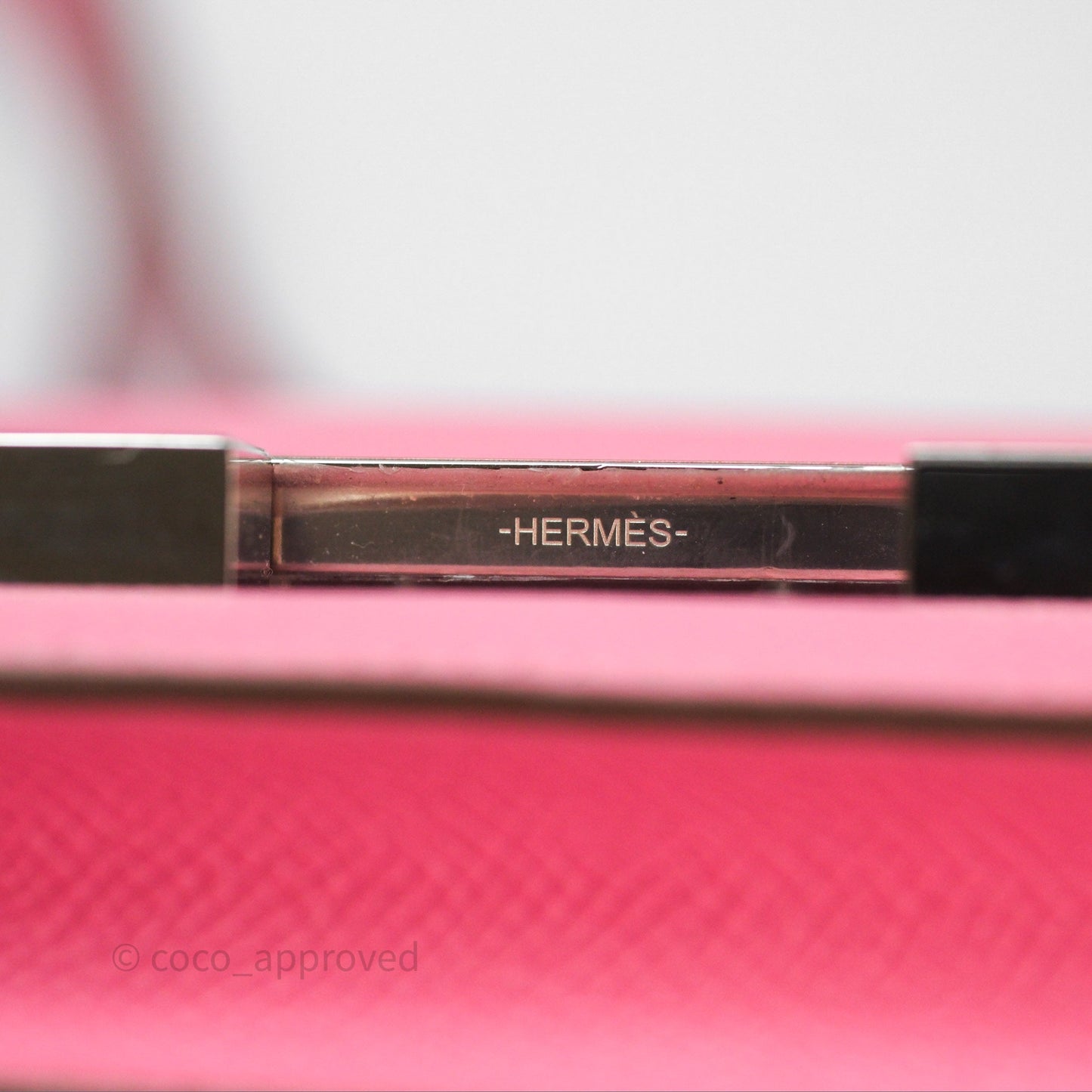 Hermès Constance Mini 18cm Rose d'ete Epsom Palladium Hardware