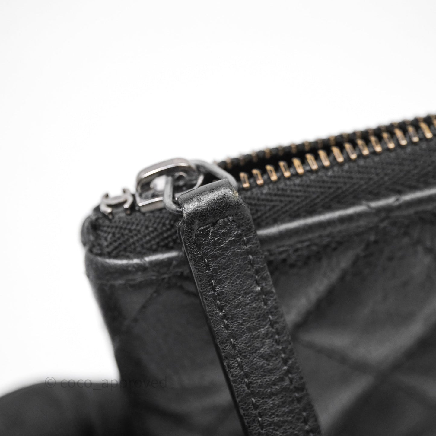 Chanel Quilted Mini O Case So Black Calfskin