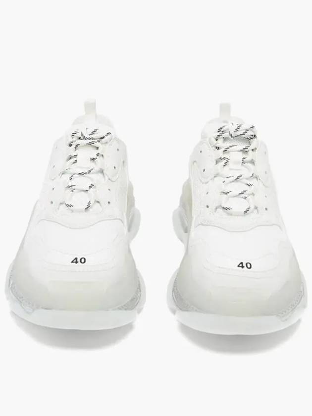 Luxury Balenciaga Triple S Low Top Sneakers White Iridescent