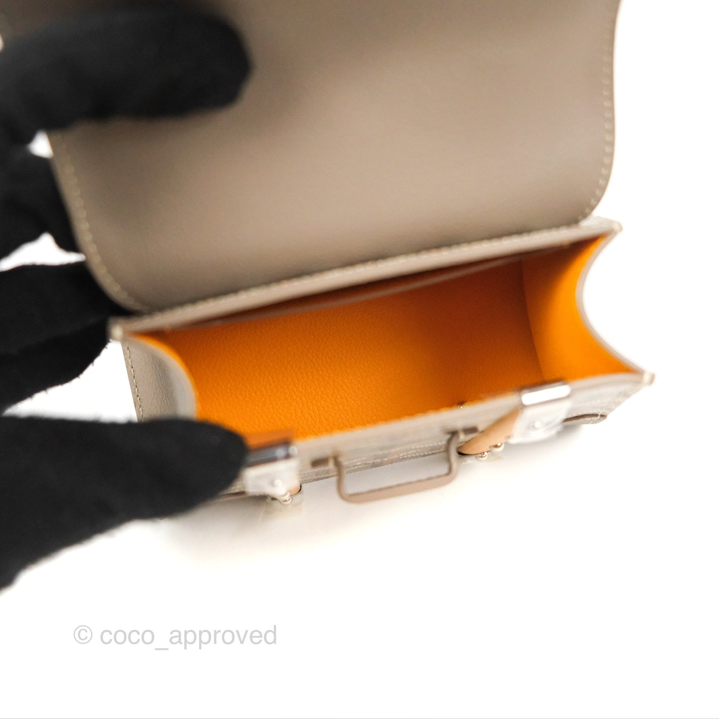 Goyard Saïgon Structuré Nano Bag Grege Silver Hardware