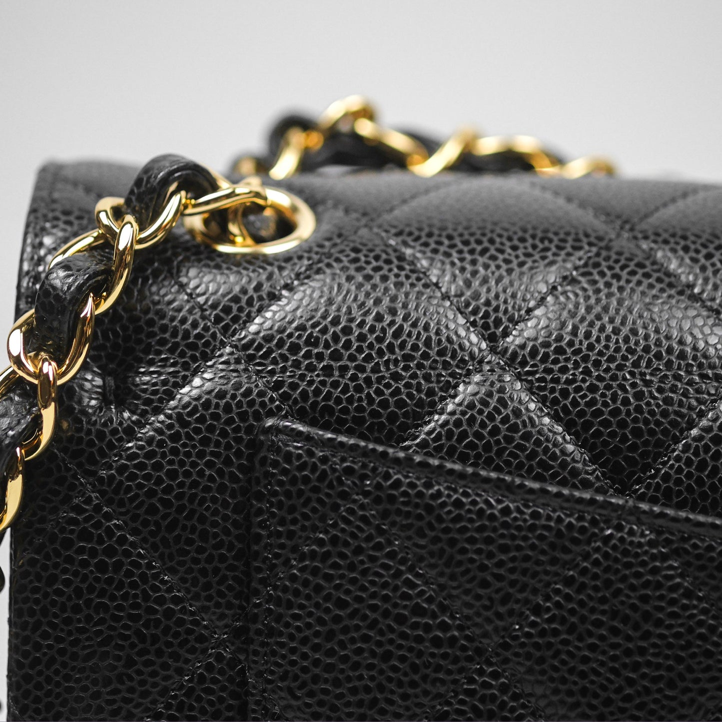 Chanel Jumbo Double Flap Black Caviar Gold Hardware⁣⁣