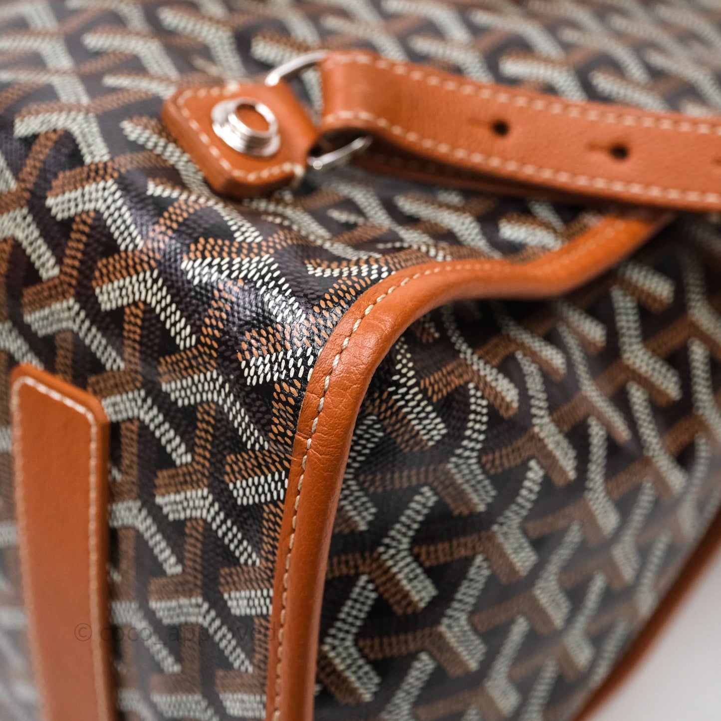 Goyard Saint Léger Backpack Black/ Tan