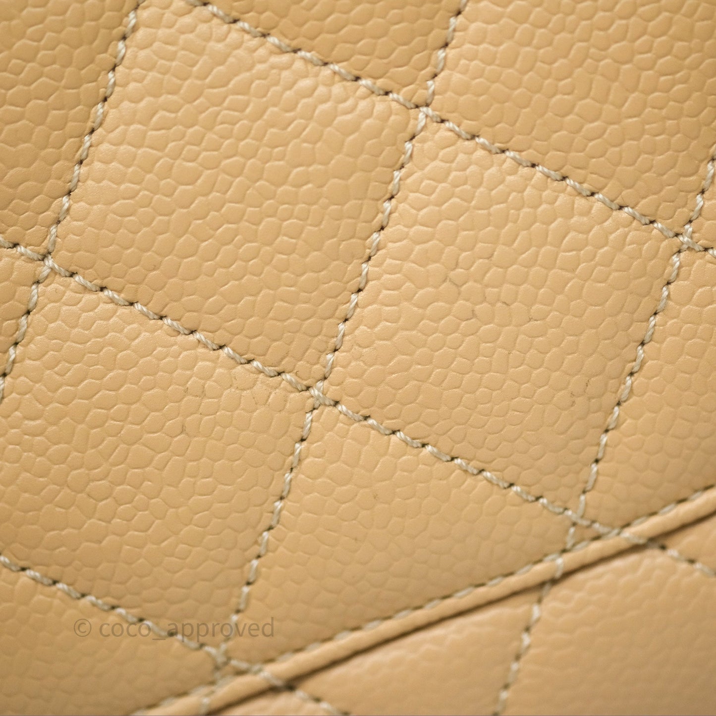 Chanel GST Beige Caviar Gold Hardware