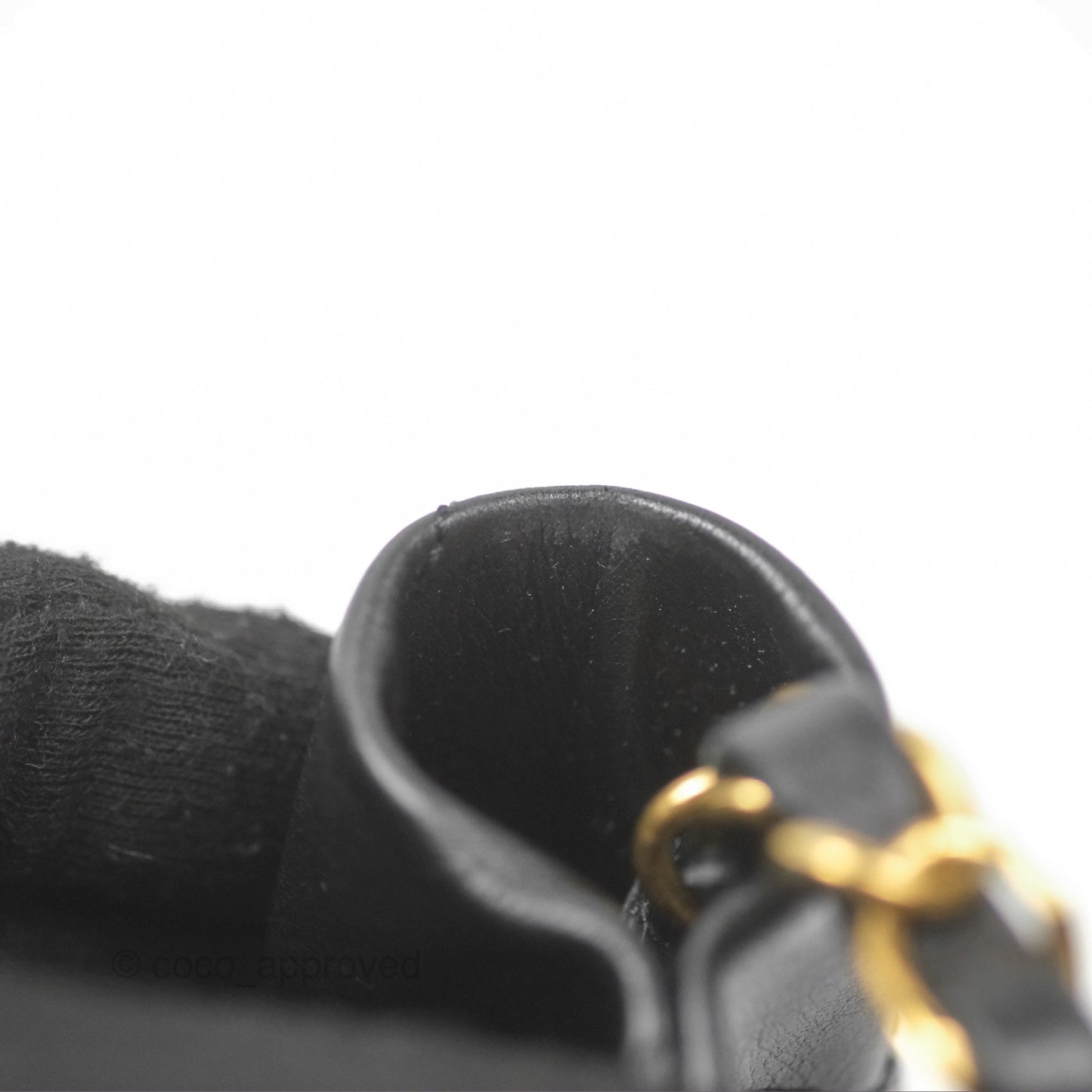 Chanel 22 Small Black Aged Calfskin Aged Gold Hardware