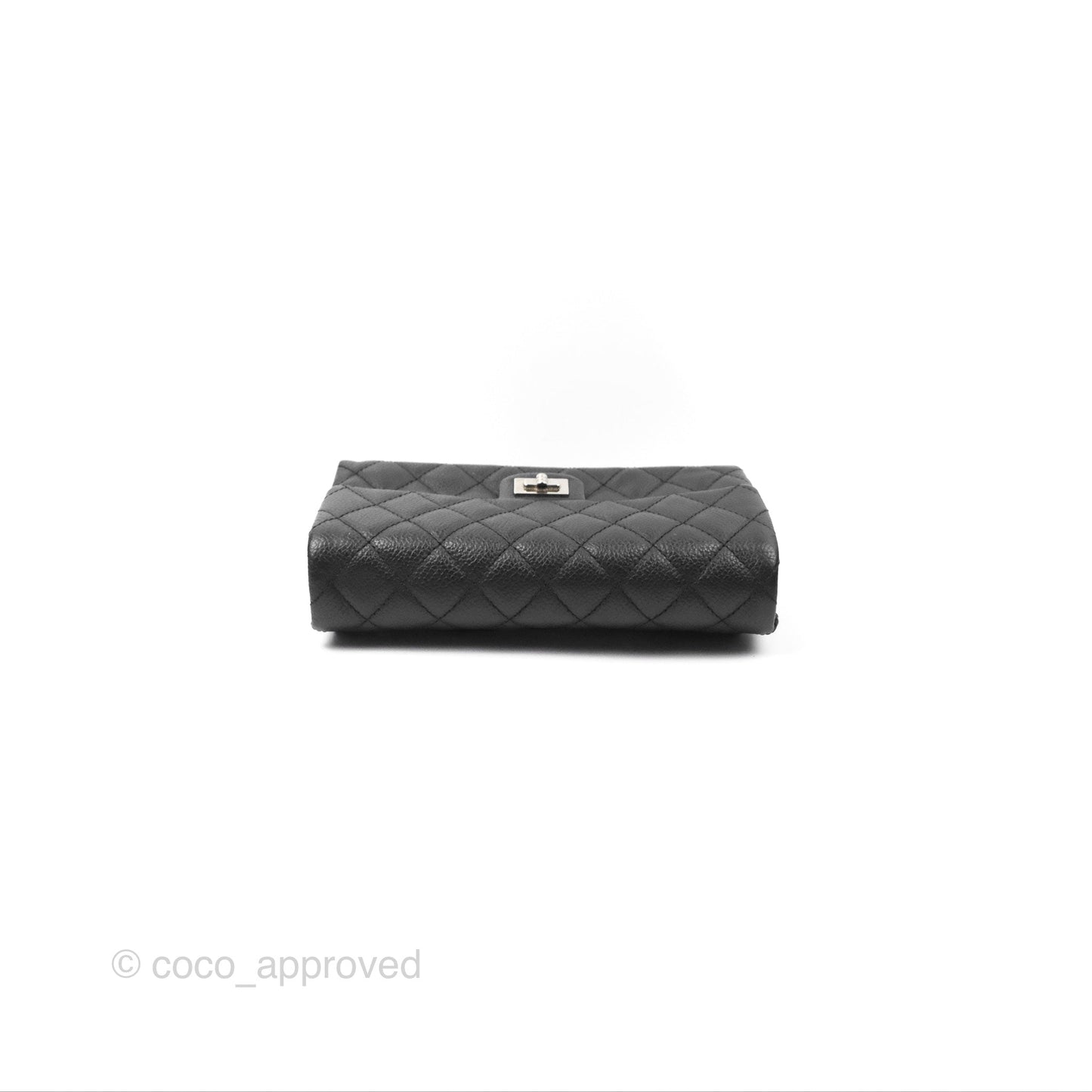 Chanel Reissue Quilted Belt Bag Black Caviar Silver Hardware
