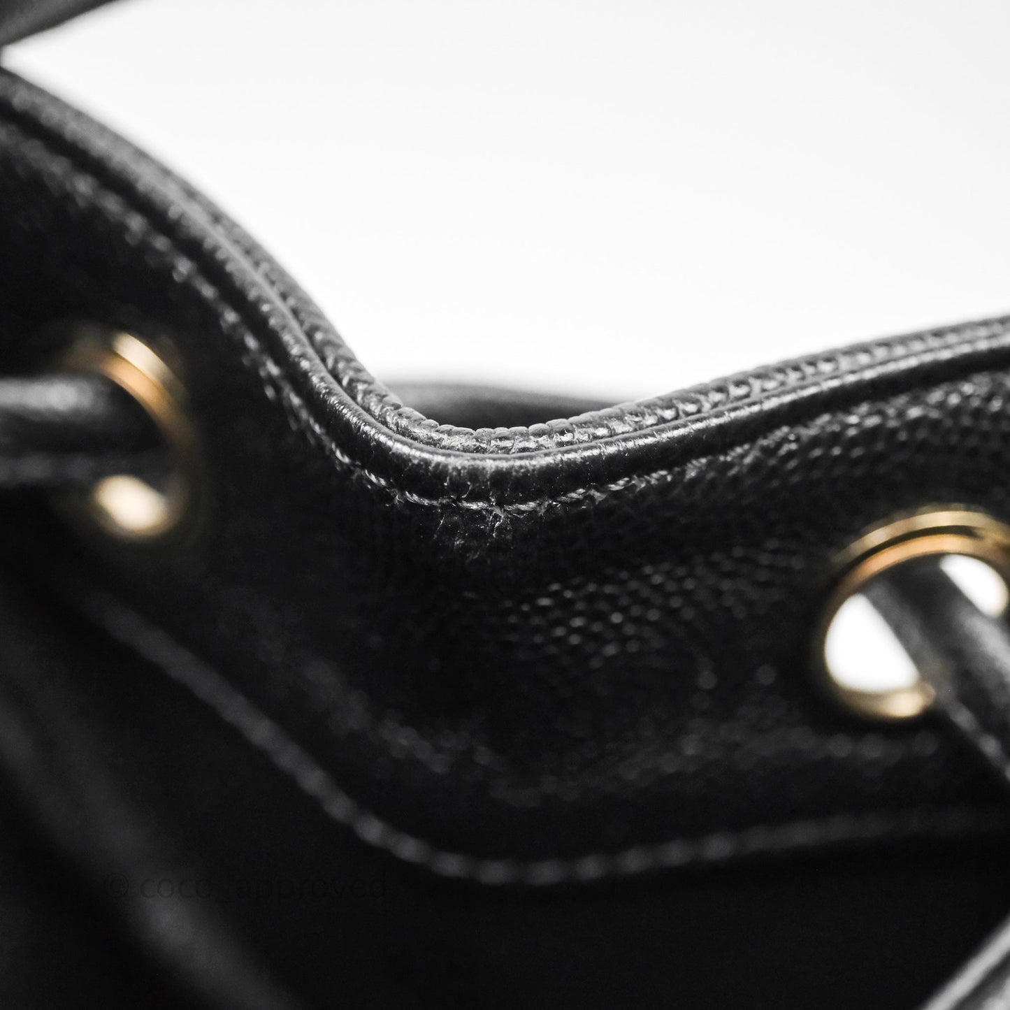 Chanel Quilted Business Affinity Backpack Black Caviar Gold Hardware