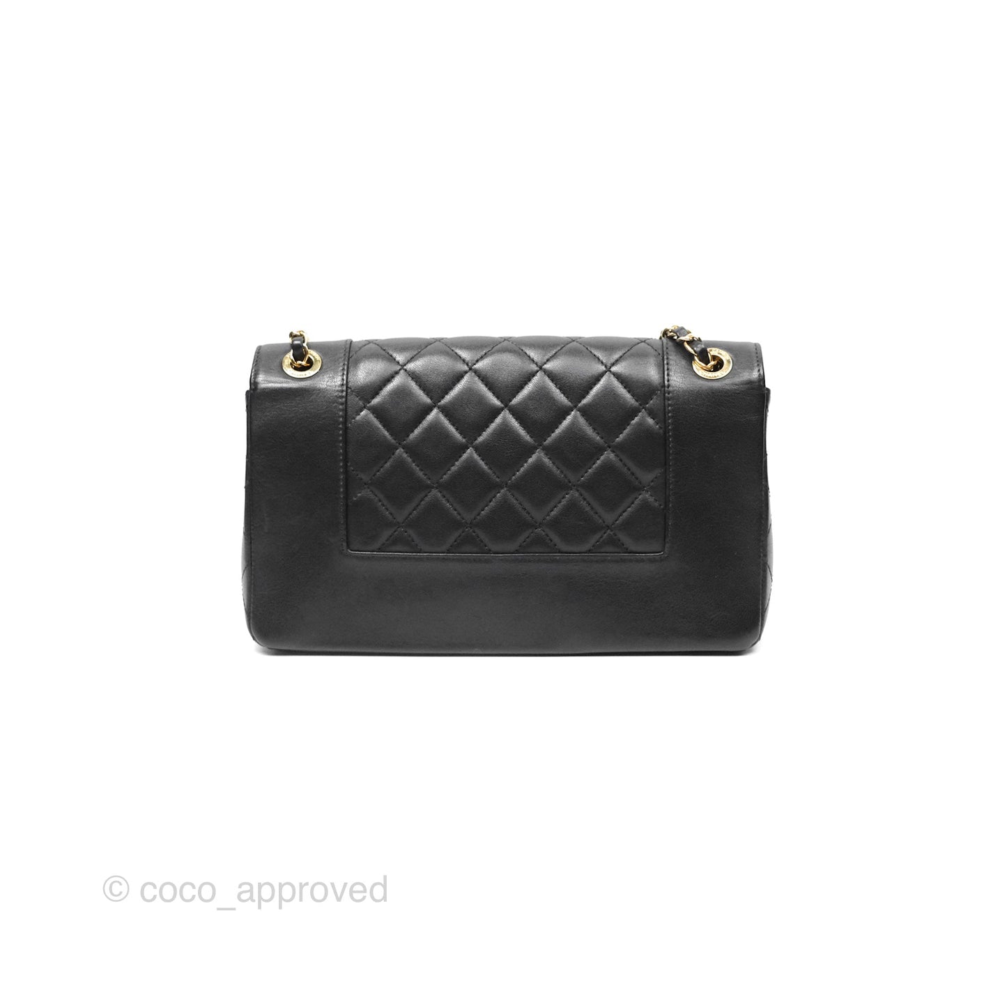 Chanel Mademoiselle Flap Bag Black Calfskin Gold Hardware