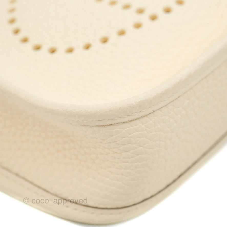 Hermès Mini Evelyne 16 Nata Clemence Gold Hardware