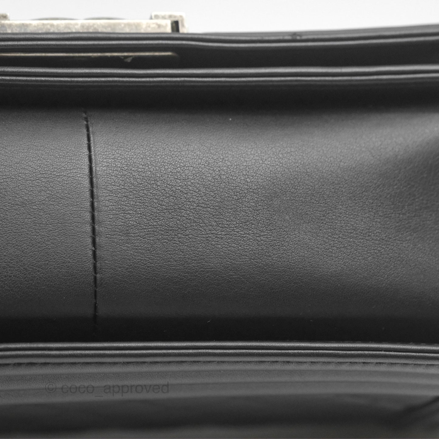 Chanel Medium Boy Quilted Black Lambskin Ruthenium Hardware