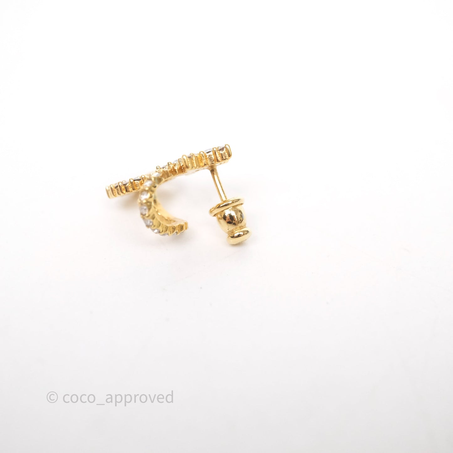 Christian Dior Clair D Lune Earrings Gold