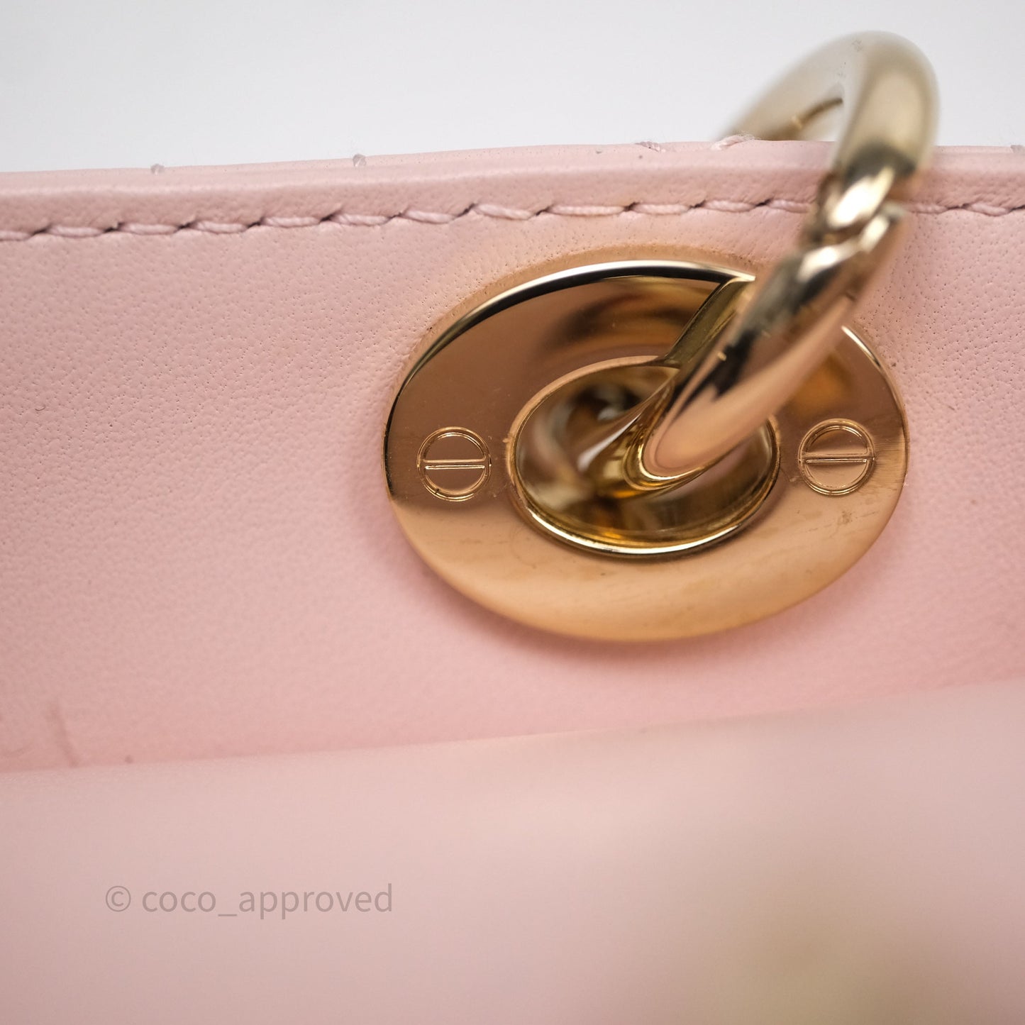 Dior Micro Lady D-Joy Bag Powder Pink Cannage Lambskin