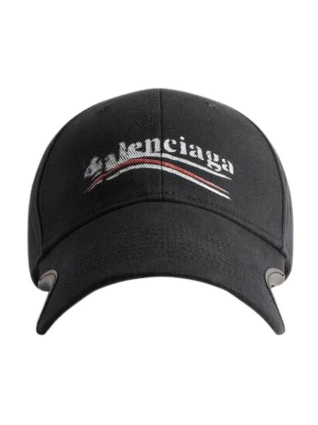 Luxury Balenciaga Political Stencil Ball Cap Black
