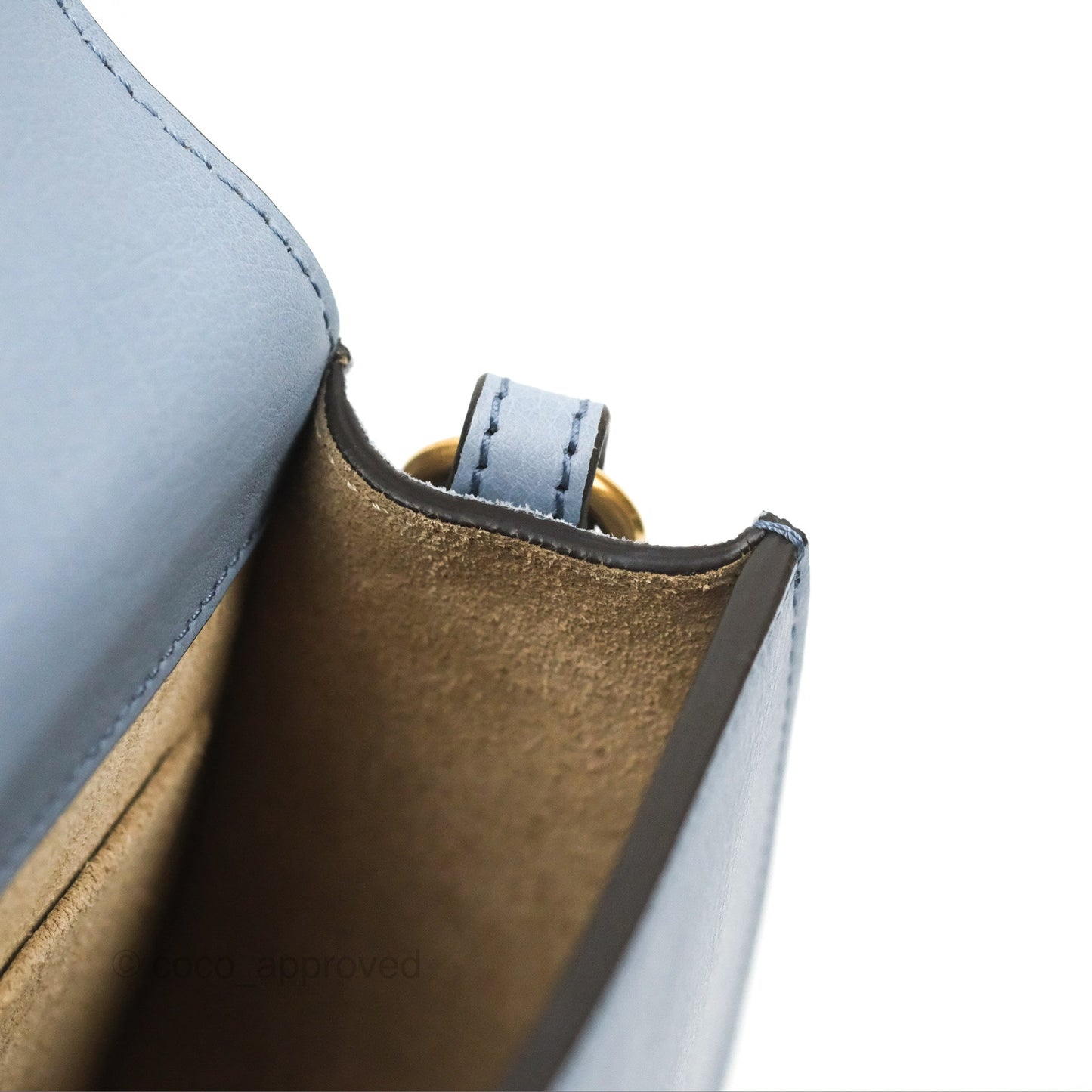 Chloé Nile Crossbody Bag Blue Calfskin