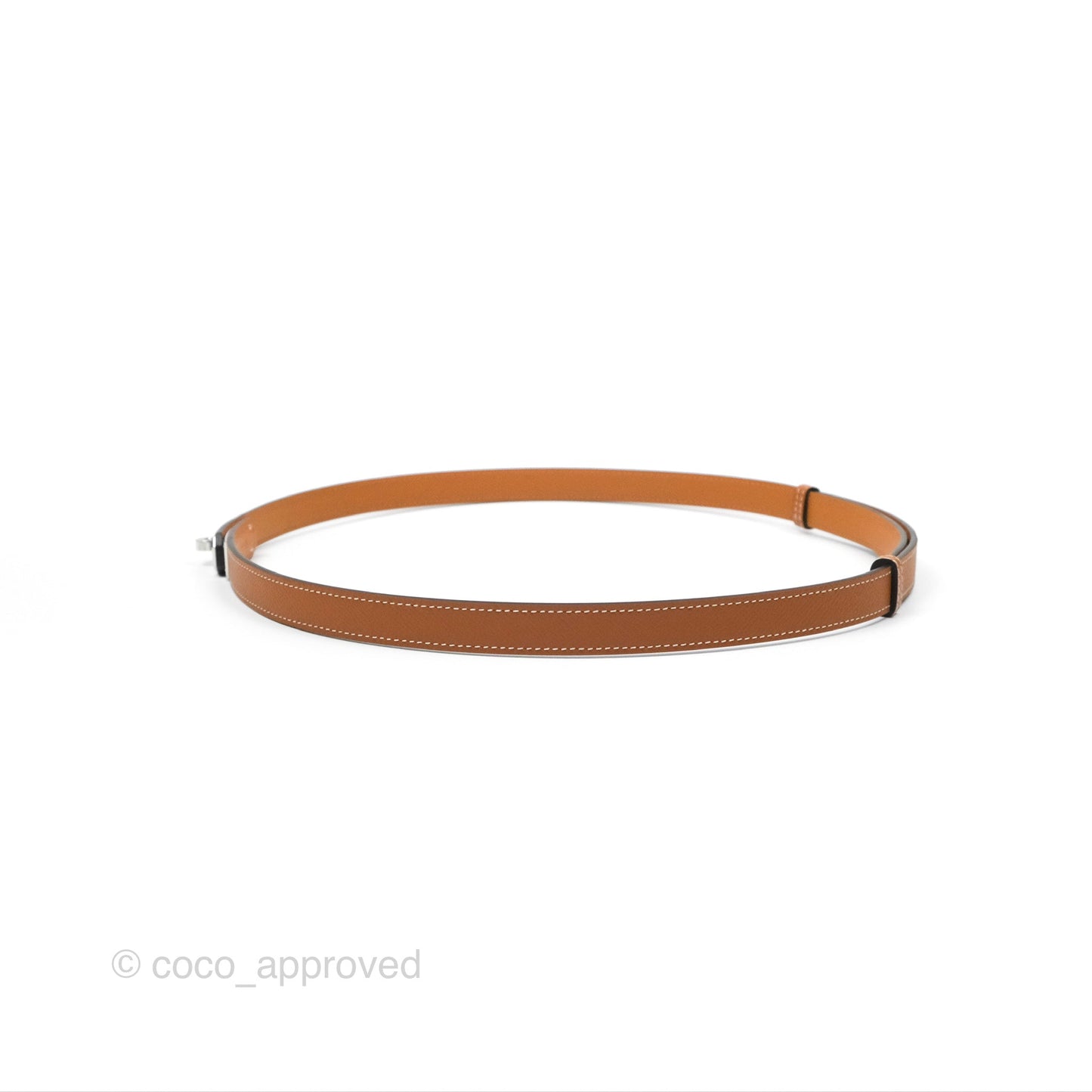 Hermès Epsom Kelly Buckle Belt Palladium Hardware