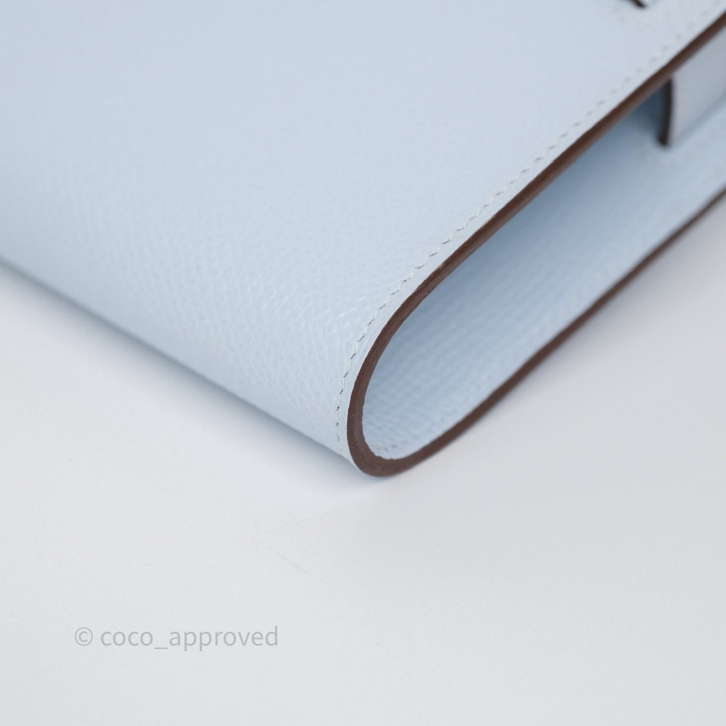 Hermès Kelly To Go Wallet Bleu Brume T0 Epsom Gold Hardware