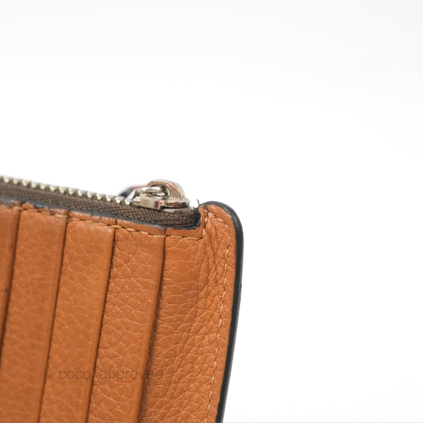 Loewe Anagram Coin Card Holder Caramel/Pecan
