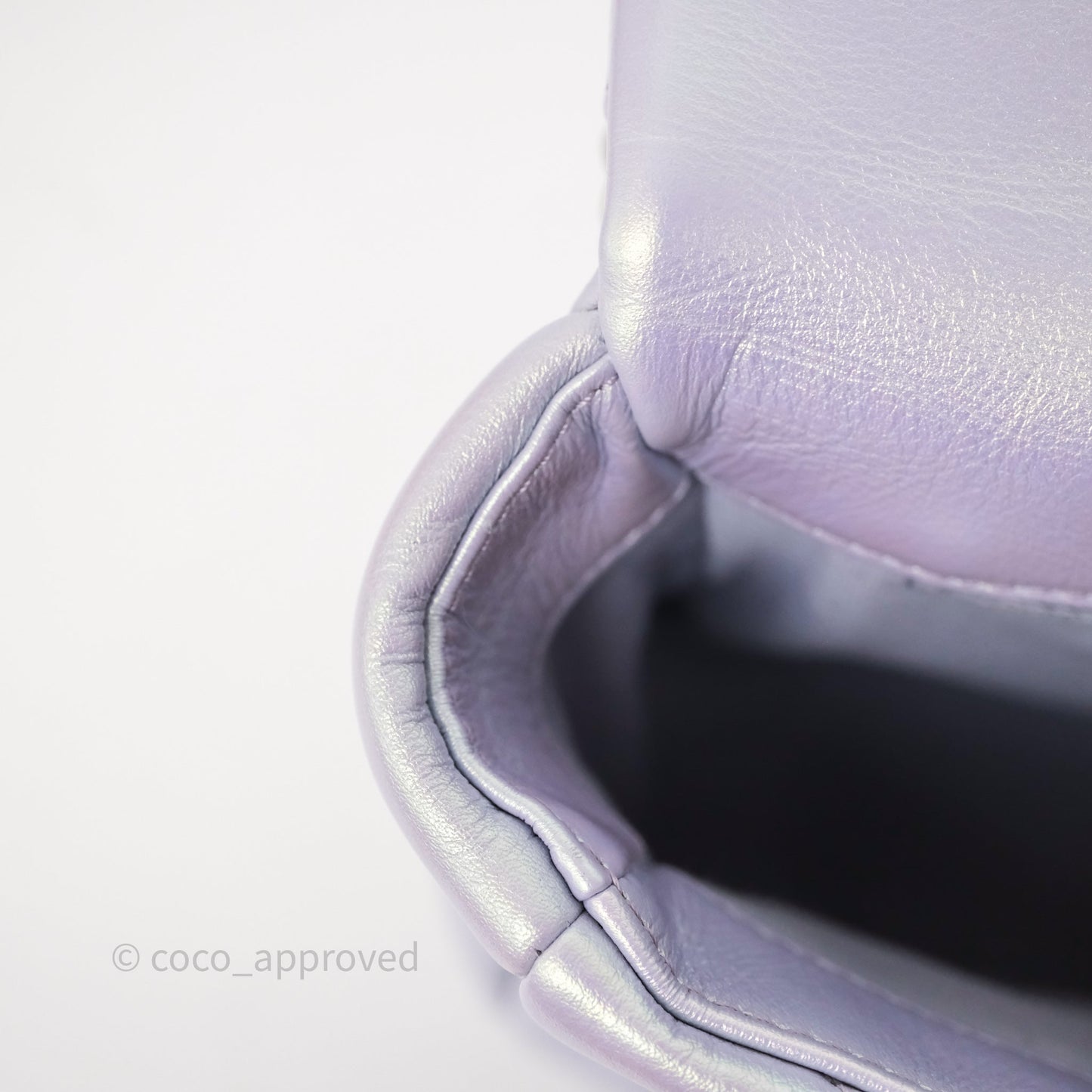 Chanel 19 Small Iridescent Purple Mixed Hardware
