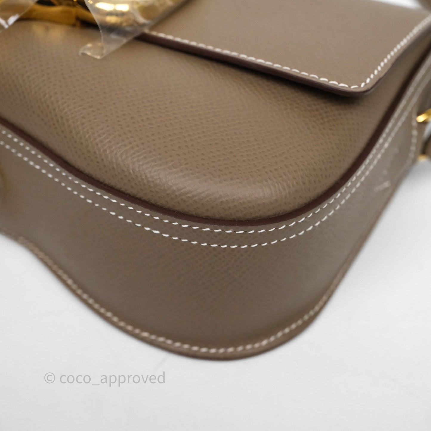 Hermès Della Cavalleria Elan Bag Etoupe Gold Hardware