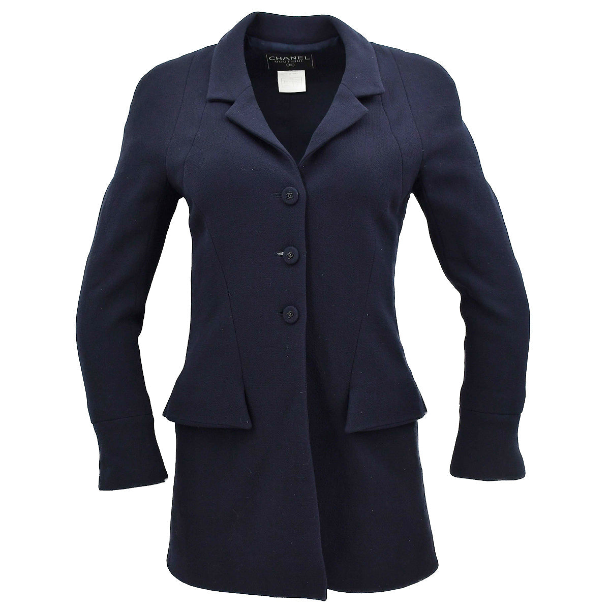 Luxury Chanel Jacket Navy 97A #38