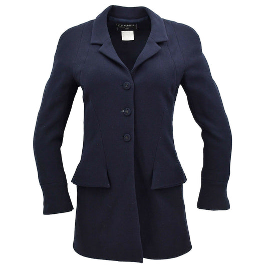 Luxury Chanel Jacket Navy 97A #38
