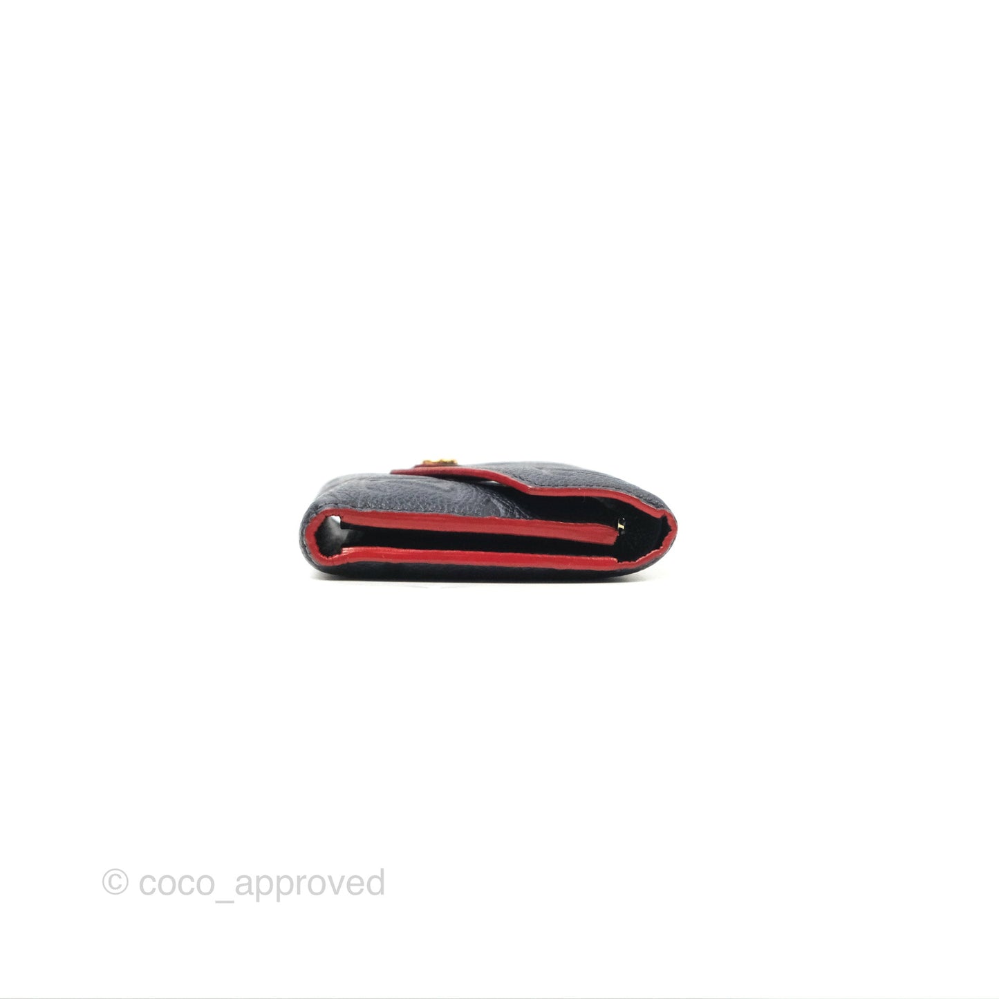 Louis Vuitton Victorine Wallet Marine Rouge Monogram Empreinte