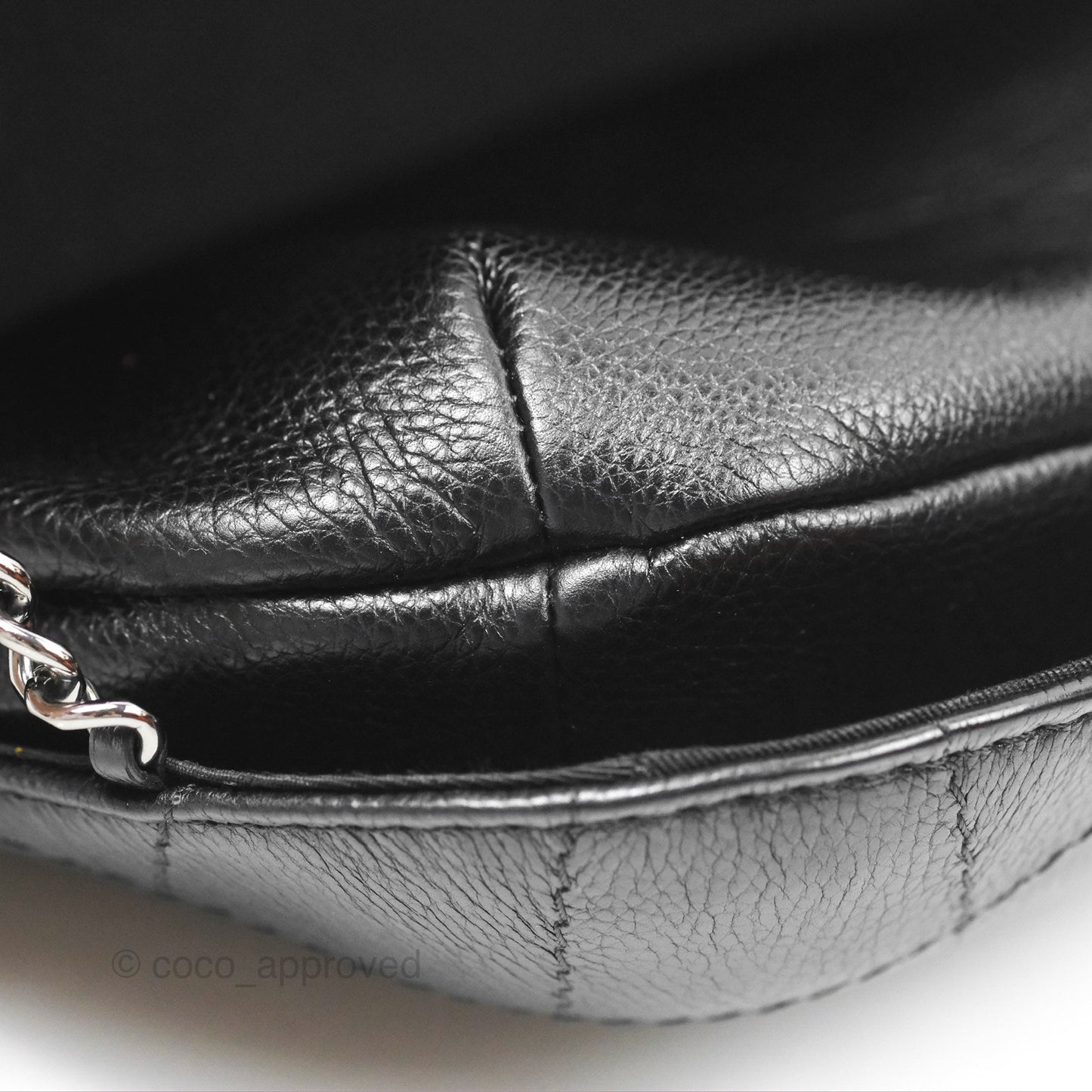 Chanel Small Gabrielle Drawstring Bucket Bag Black Aged Calfskin