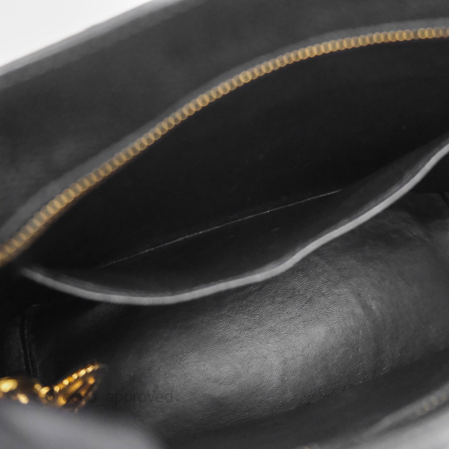Chanel Vintage Medallion CC Black Caviar Tote Bag Gold Hardware