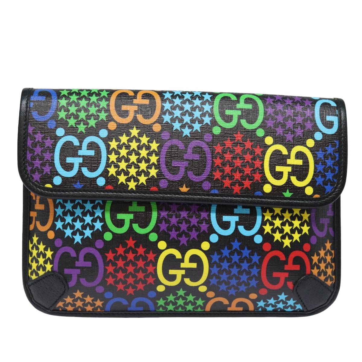 Luxury Gucci Trending 2025 Psychedelic  Canvas Shoulder Bag ()